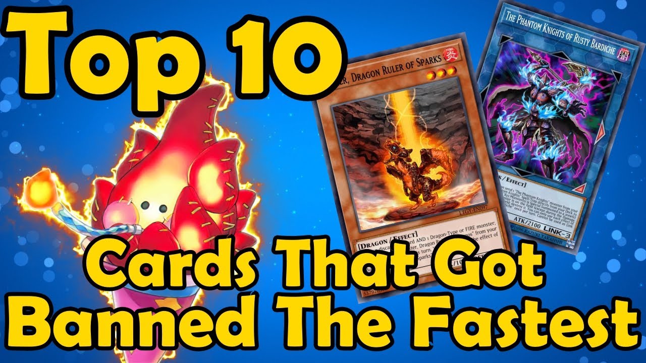 Top 10 Cards That Got Banned The Fastest in YuGiOh
