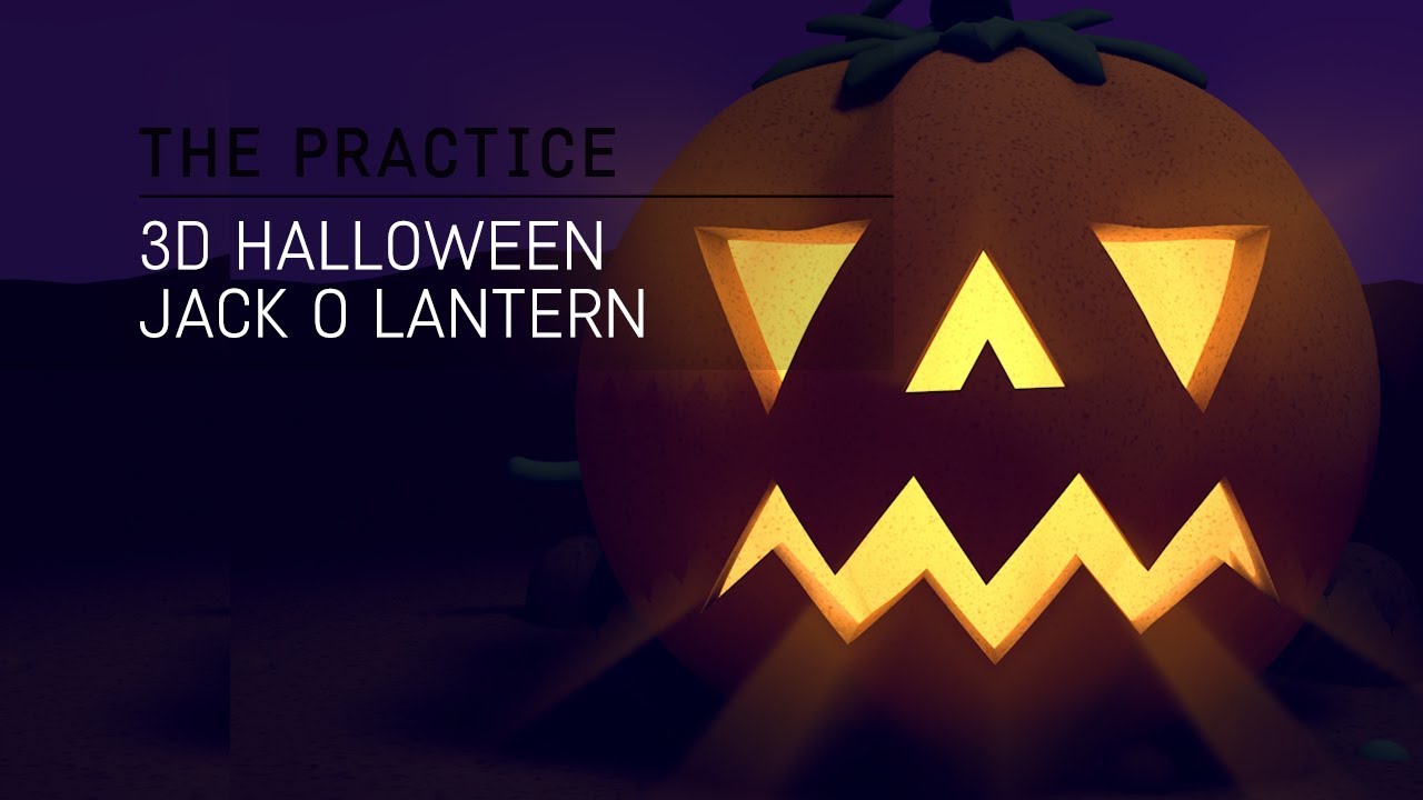 Creepy Halloween Jack O Lantern in 3d // The Practice 67