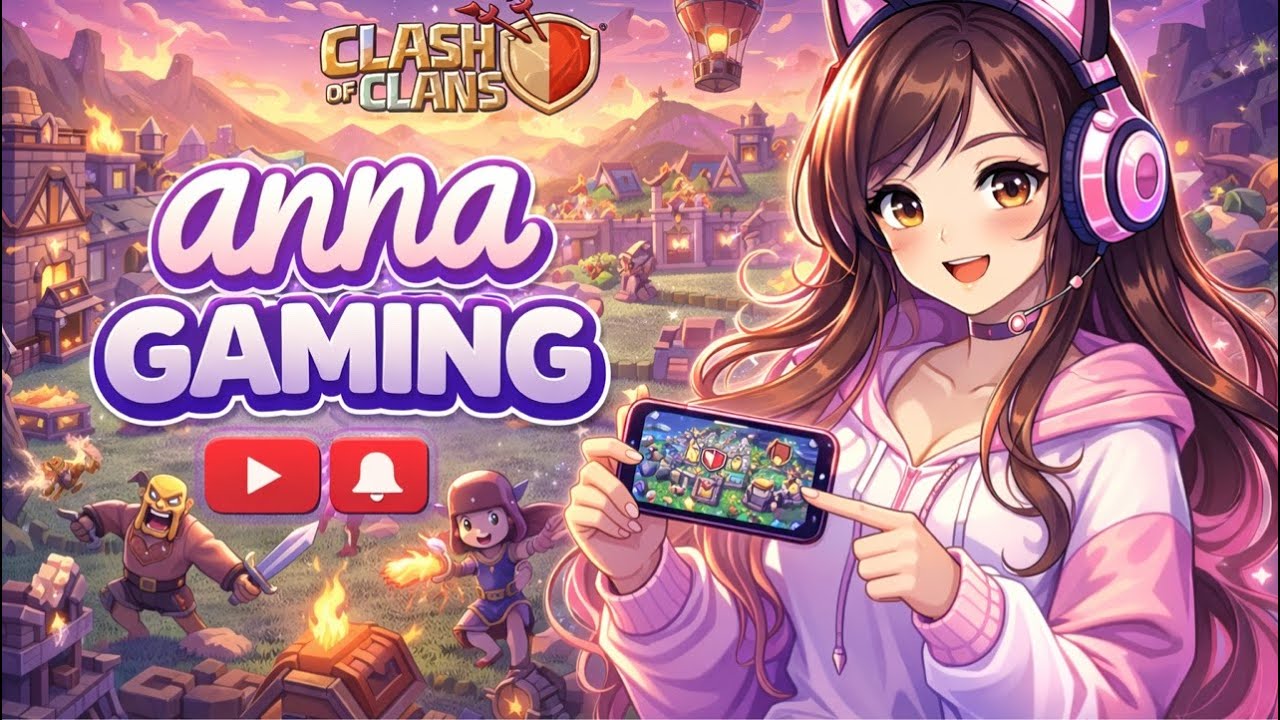 Clash of Clans Live Stream 🔴 | Girl Gamer Gameplay | ANNA GAMING YT