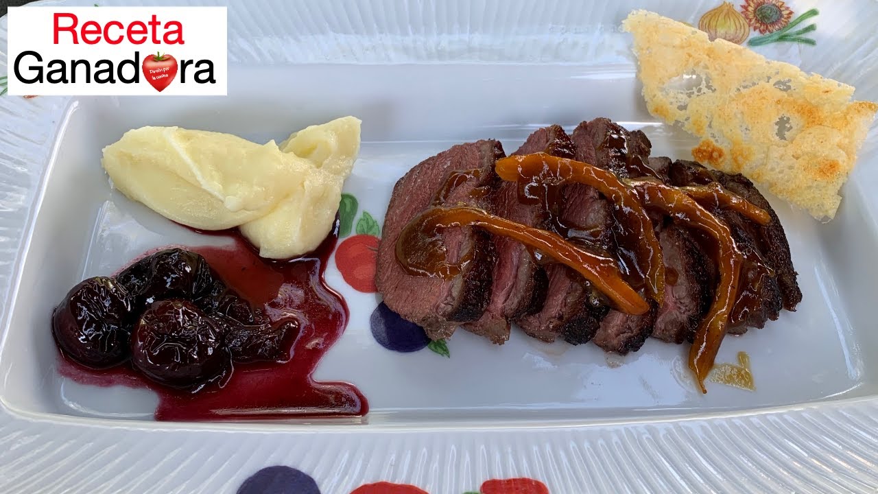 Magret de pato a la naranja con salsa de frutos rojos | Receta ganadora