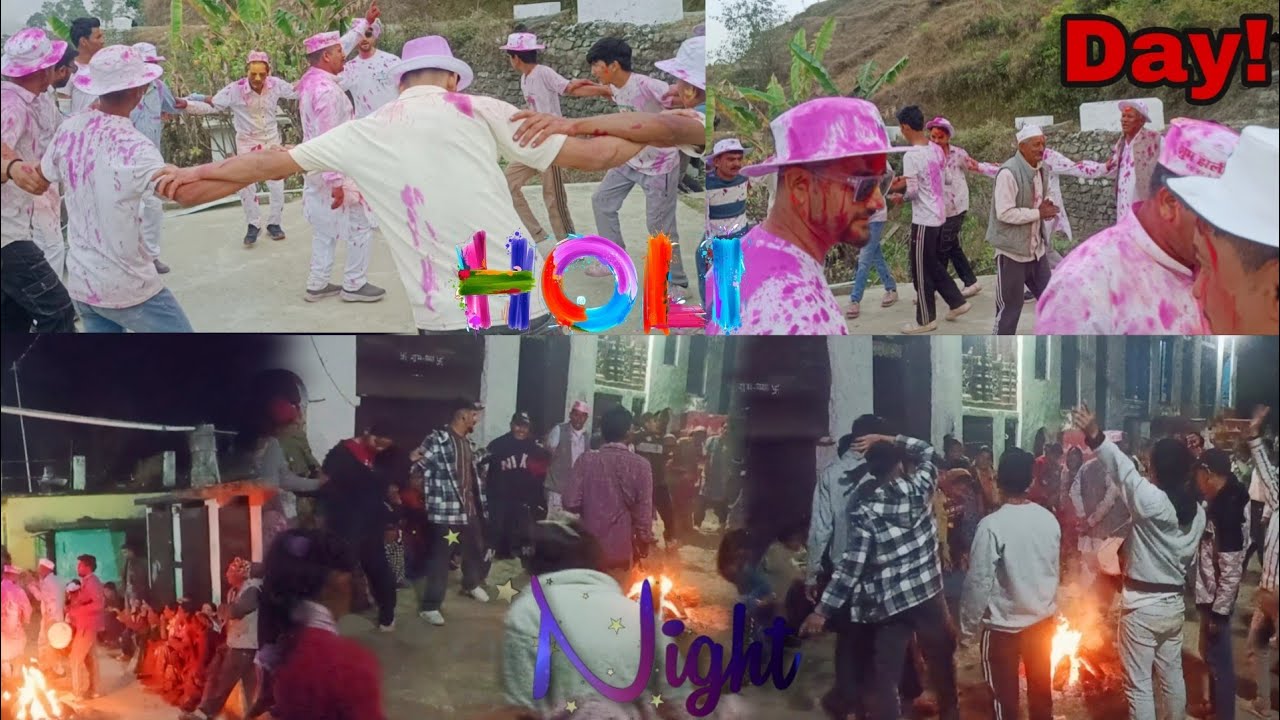 गांव की होली Day & Night Celebration 🎨 | Pahadi Holi Dance | Holi Vlog 2026 #holi @kammuphadiuk0140 
