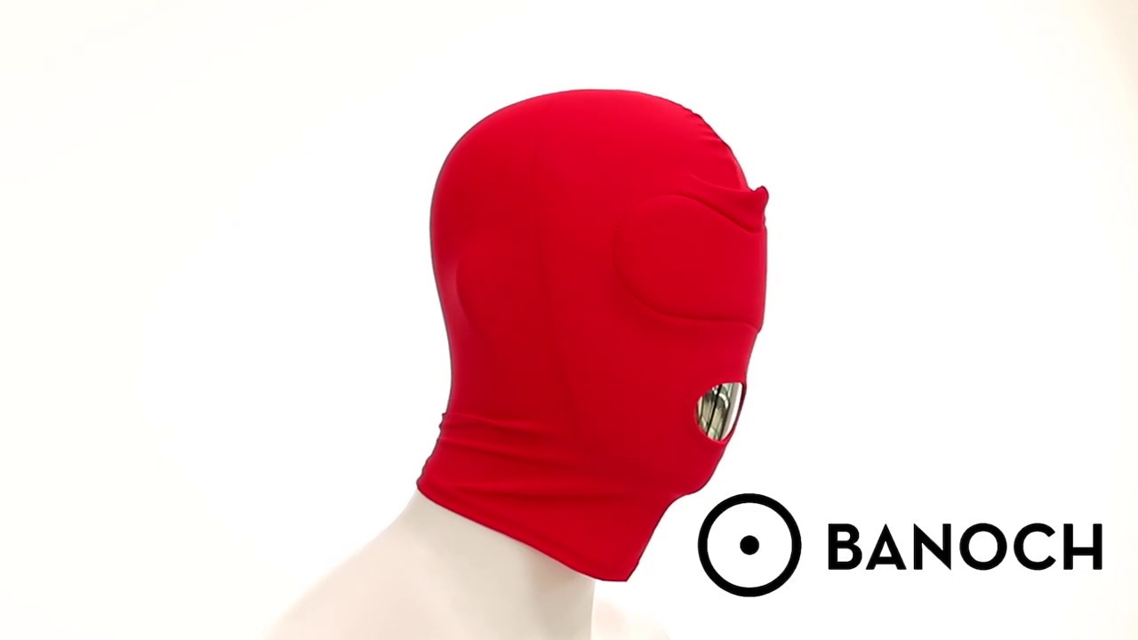 Banoch | Mask/1 hole Red - lycra mask | BDSM