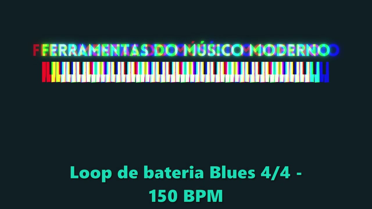 Loop de bateria - Blues 4/4 - 150 Bpm