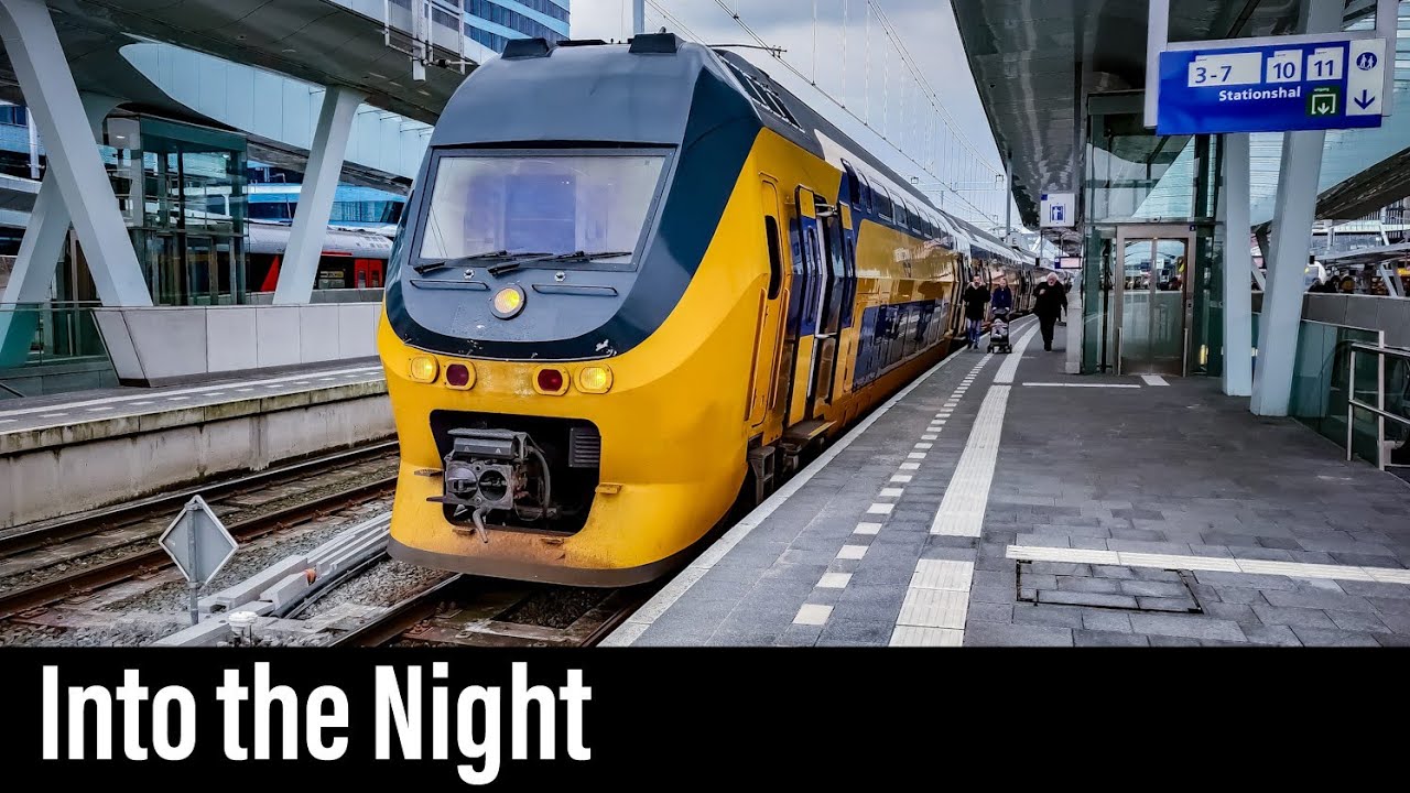 Train Cab Ride NL / Into The Night / Amsterdam - Arnhem - Den Helder / VIRM Intercity / March 2020