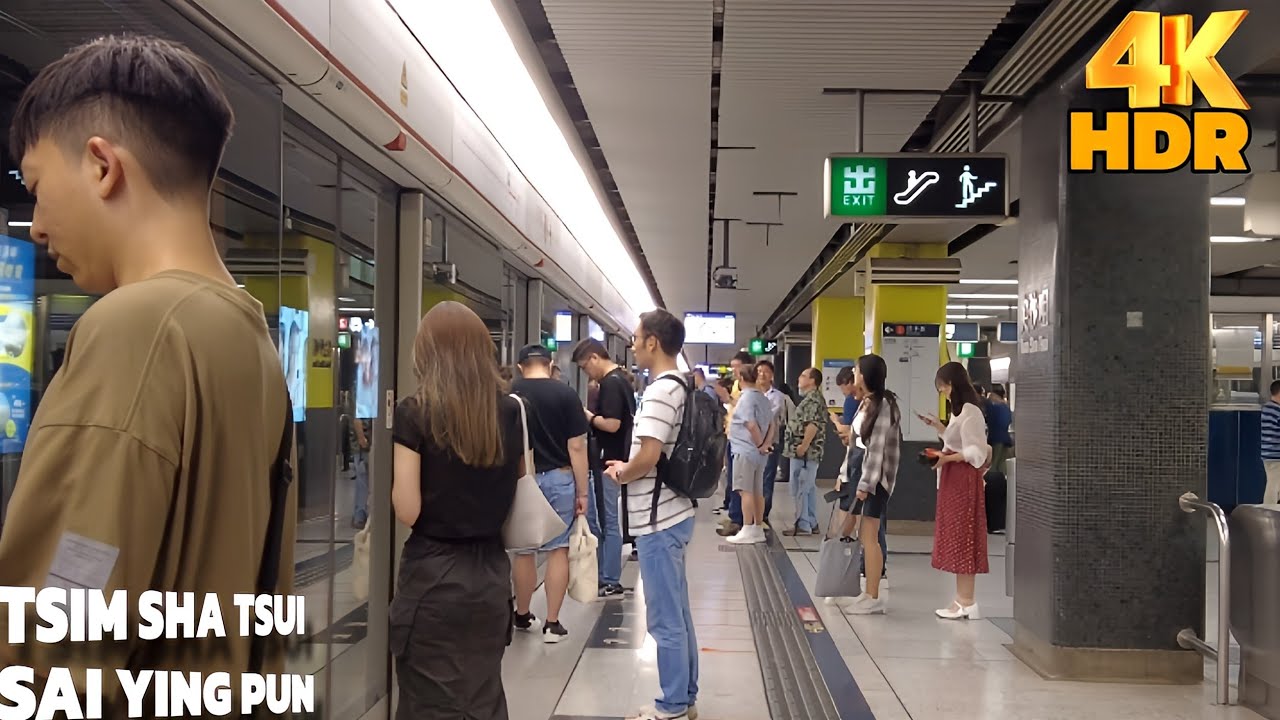 How To Ride MTR in Hong Kong,Ultimate Guide For You! Tsim Sha Tsui to Sai Ying Pun | 4K HDR