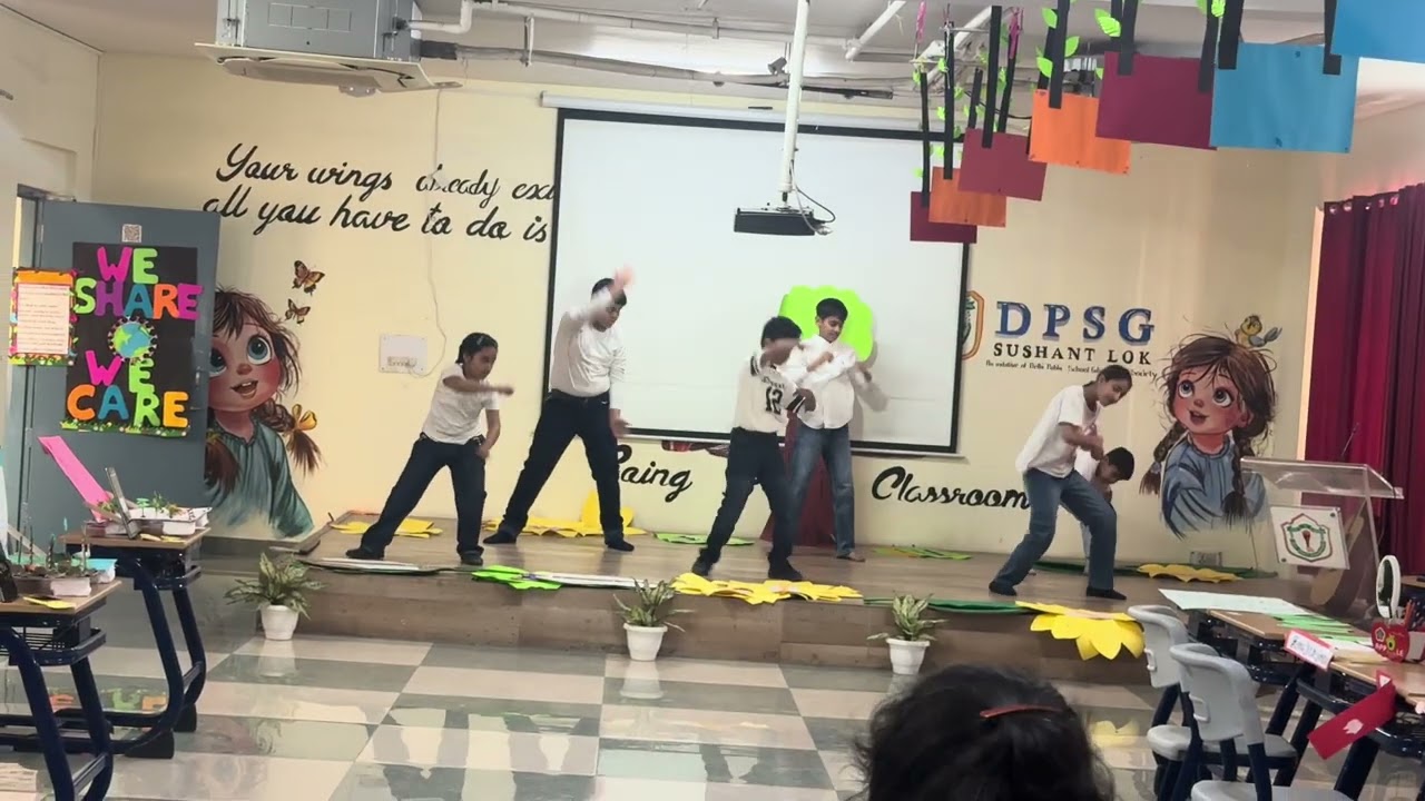 Dance Performance for Saving trees , It is me in the blue kickers shirt