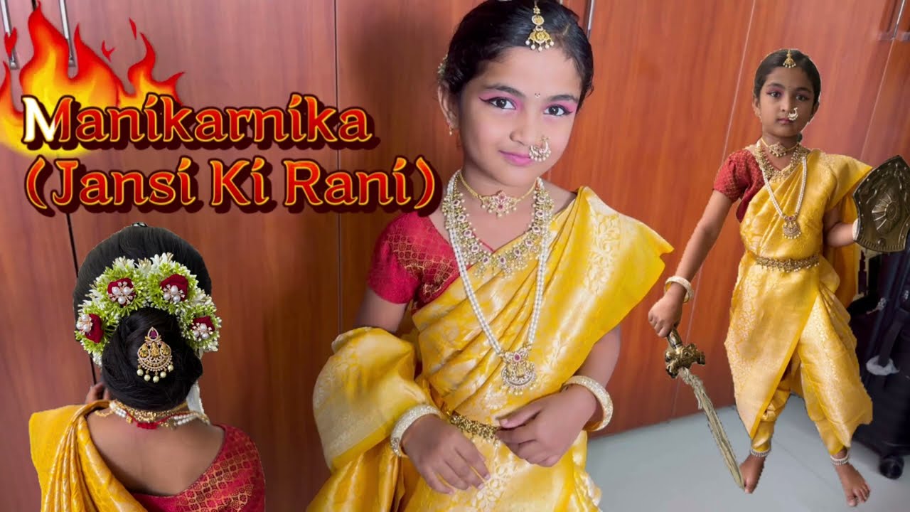 Manikarnika Inspired Royal Look 👸 | Jhansi Ki Rani Makeup + Outfit Tutorial