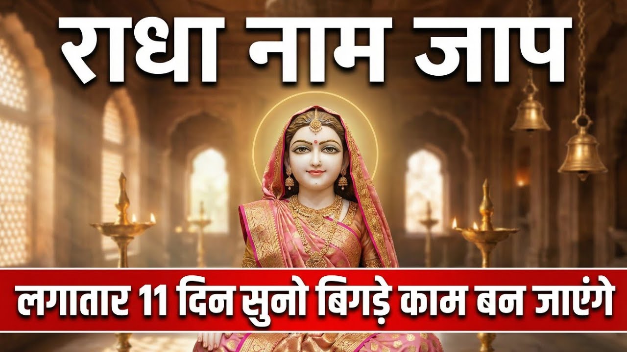 Radha Naam Jaap 🙏 | 5 Min Me Tension Khatam | Shri Radha Bhakti Dhun | VRD BONY MUSIC