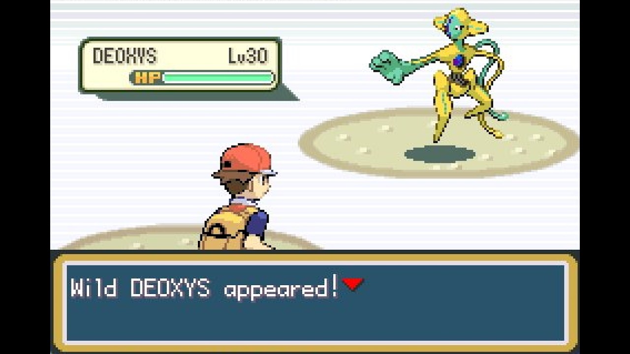 Блестящий Деоксис в Pokemon Firered Leafgreen GBA