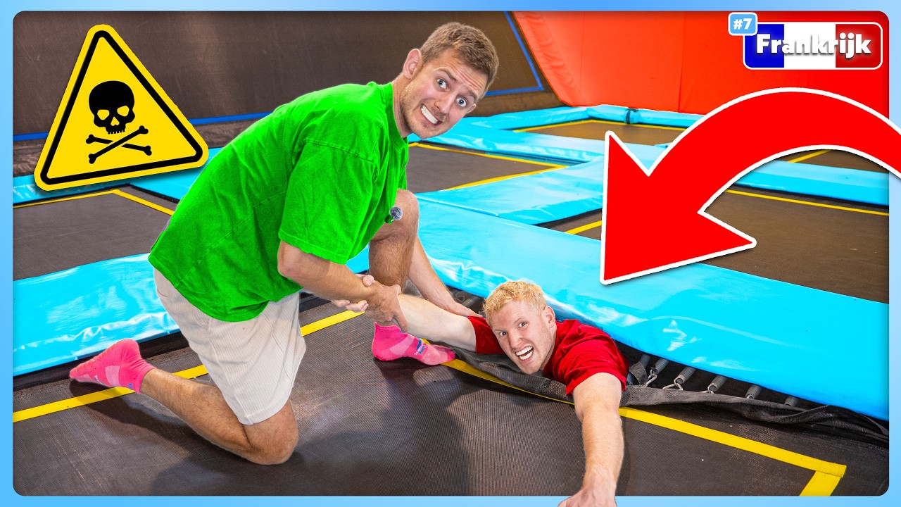 MEGA GEVAARLIJK TRAMPOLINE PARK IN BUITENLAND TESTEN!