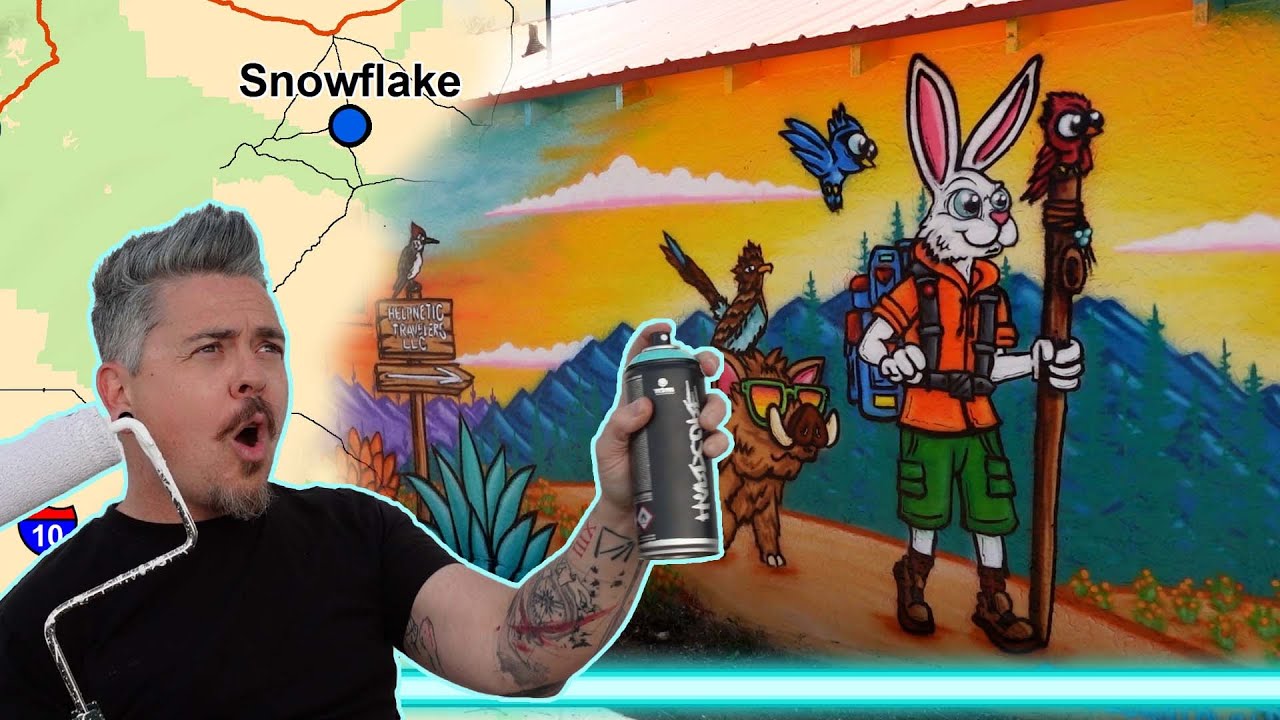 I Paint a Mural in Northern Arizona