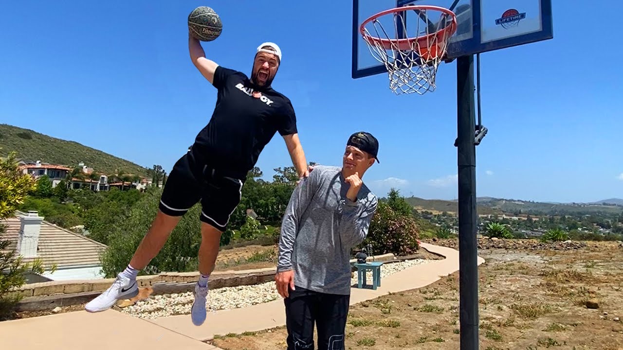 INSANE Low Rim TIP DUNK Challenge (2v2)