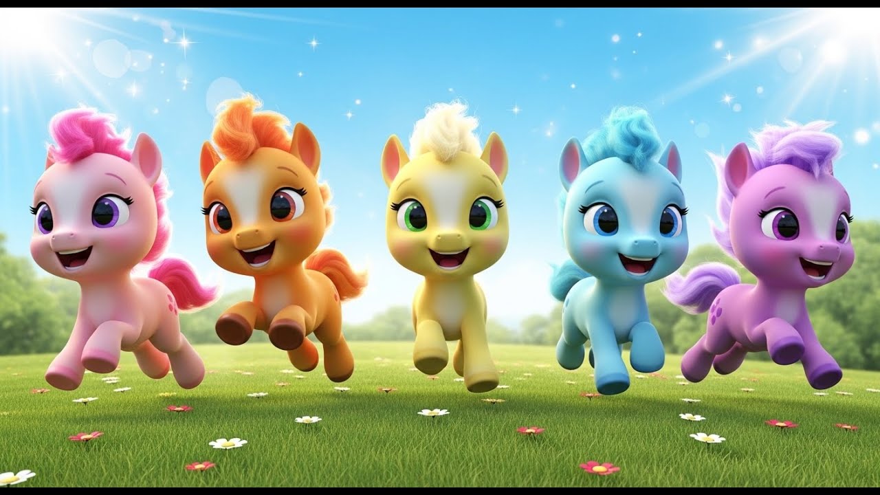 Vijf Kleine Pony's Galopperen, Galopperen | Vrolijke Kinderliedjes & Paardenliedjes