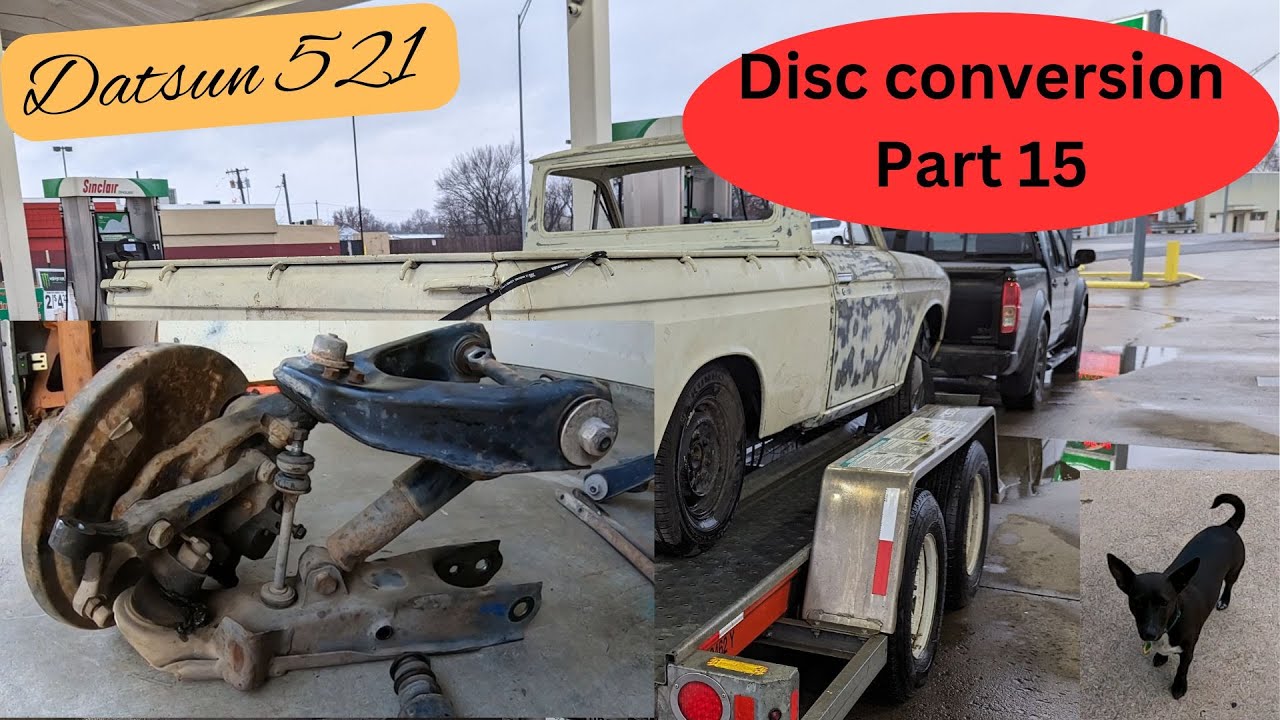 Восстановление мини-грузовика Datsun 521, часть 15. Замена шаровых опор, замена дисковых тормозов.