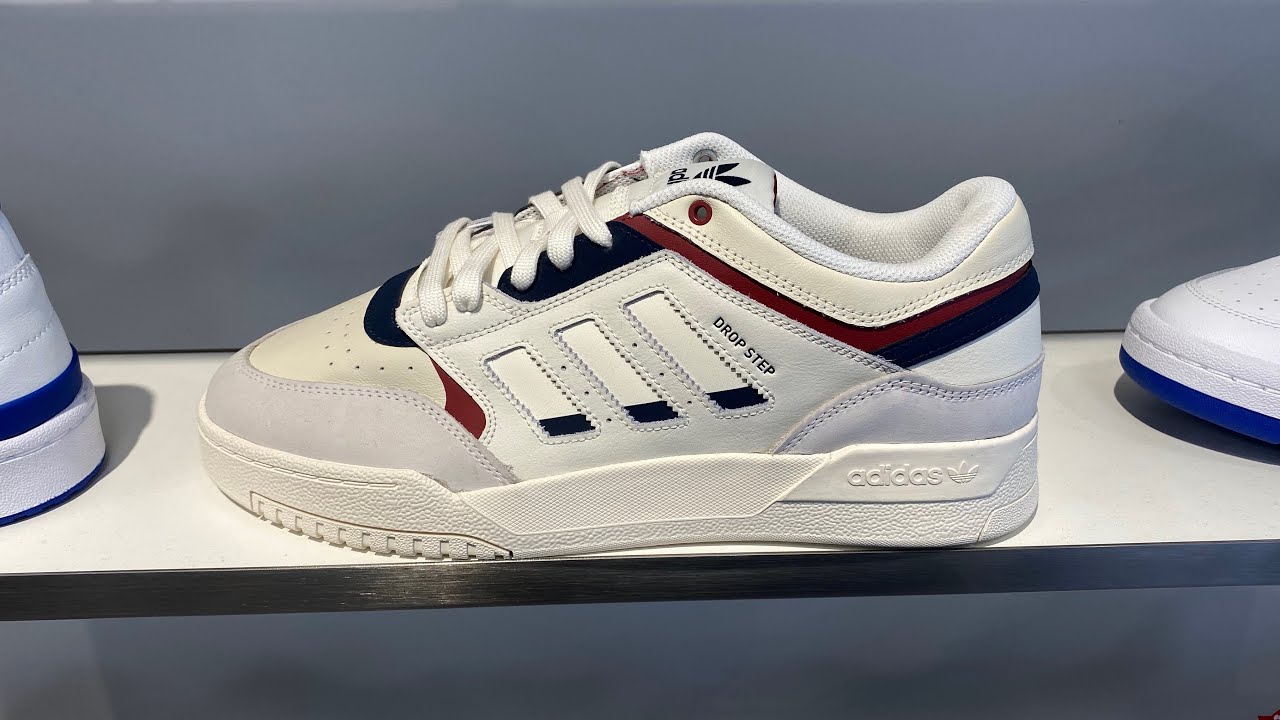Adidas Originals Drop Step Low (Off White/Collegiate Navy/Core Black) - Product Code: GW9728