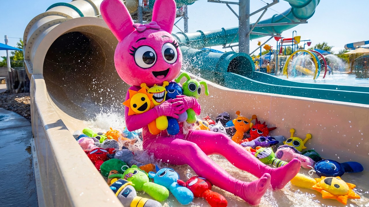 Mystery at the Water Park! Pinki Hunts for the Hidden Sprunki