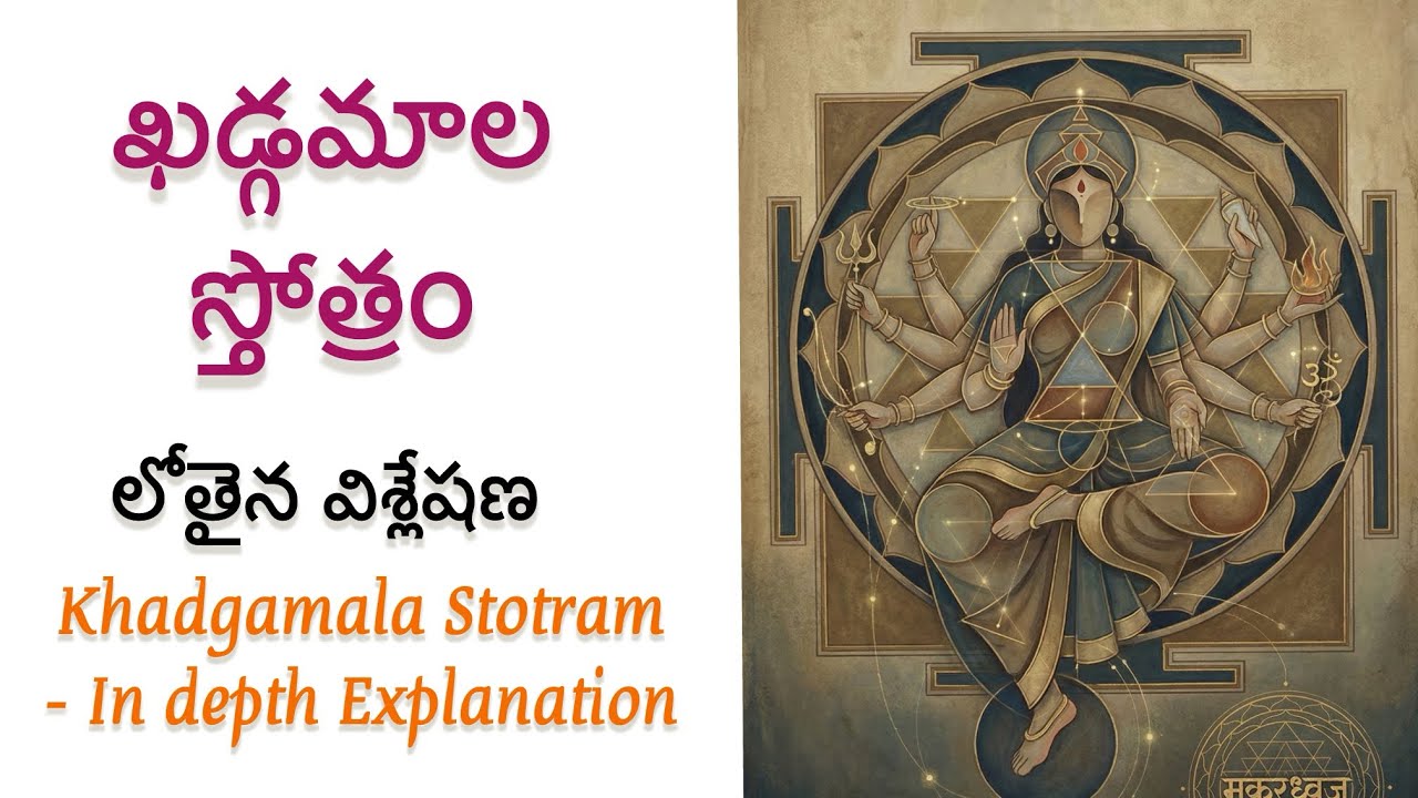 Khadgamala Stotram - InDepth Explanation.         #Telugu #Bhakti #Khadgamala #lalithasahasranamam 