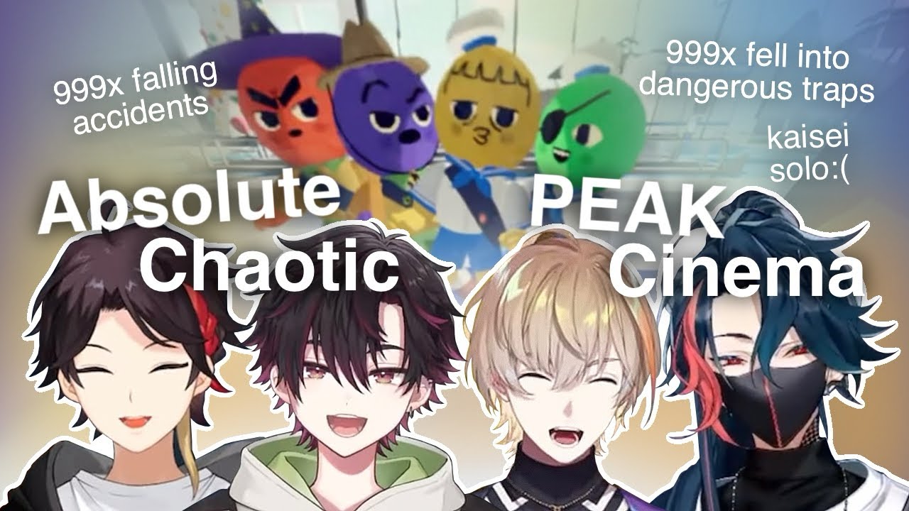 (eng sub) ZERO Survival Instinct w/ Akina, Soma, Kanato, Kaisei 🏔️ Nijisanji PEAK Funny Moment にじさんじ