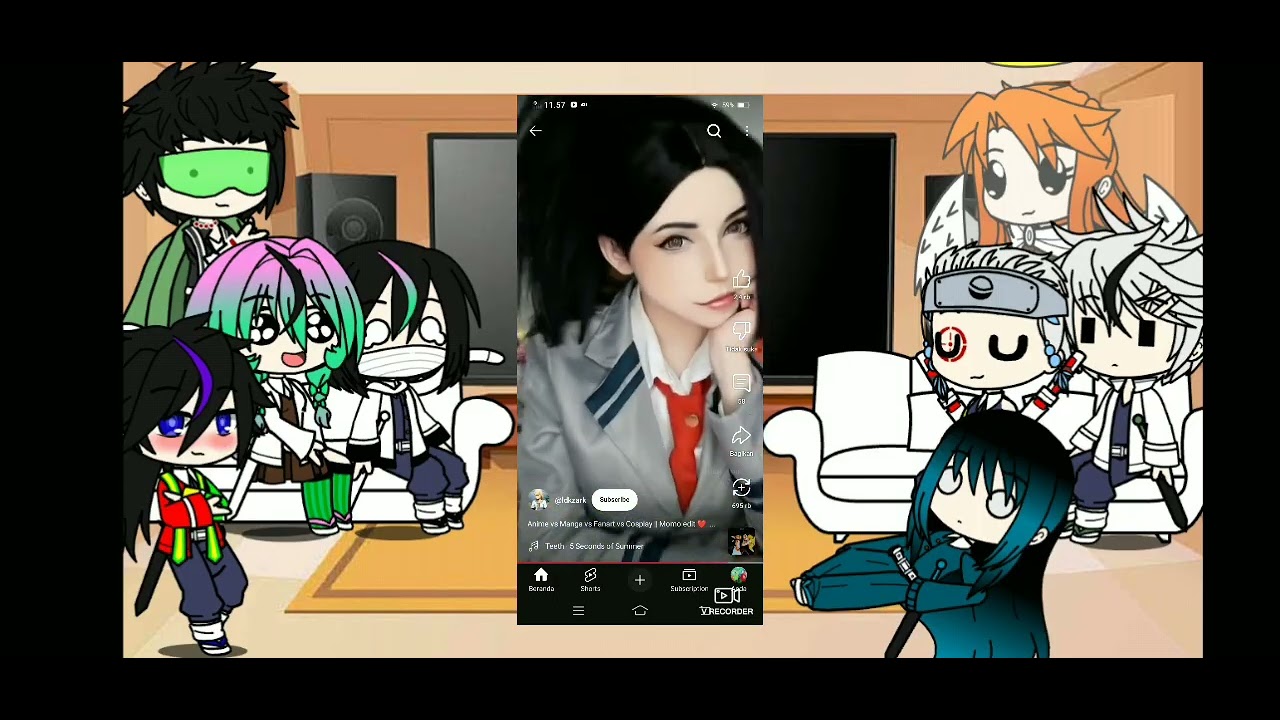 Hashira React To Shinobu'S Future As Yaoyorozu Momo l Part (2/3) l KnyXMha l Gacha Nox l Mela