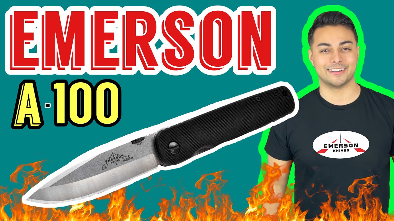 Emerson A100 Review | USA Made EDC & Tactical Blade? | @EmersonKnivesinc