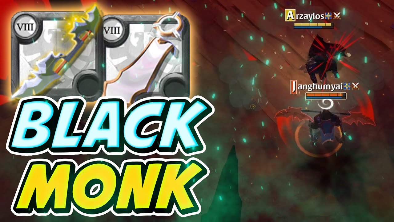 Albion Online Black Monk (meme) ห้ามเล่นตามเด็ดขาดไม่เก่งเลย -- Top 50 Server