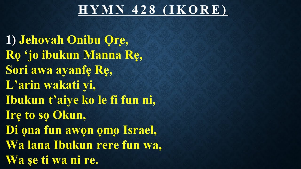 CCC Hymn 428 (Jehovah onibu ore) Celestial Church of Christ,  Redemption Parish