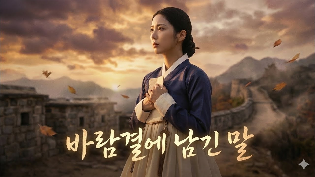 바람결에 남긴 말  [가사포함] \AI MV  (애절한 발라드 )
