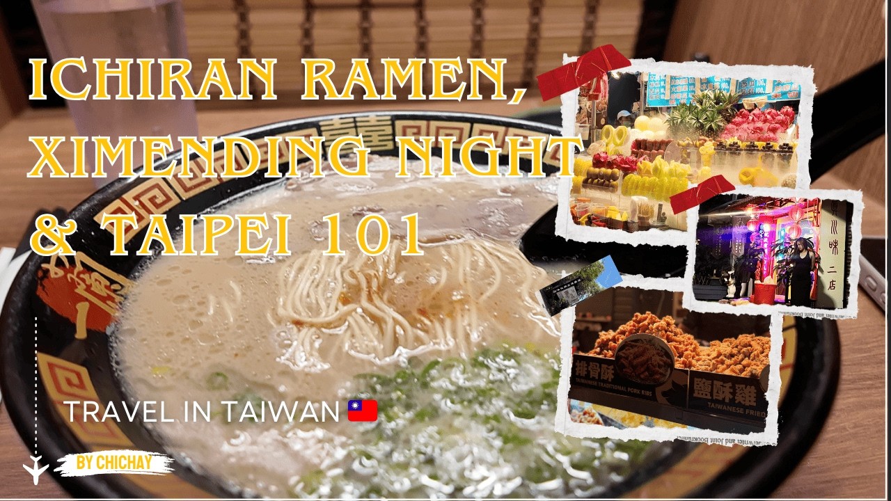 A Night in Taipei | Remote Work, Ichiran Ramen & Ximending Street Food