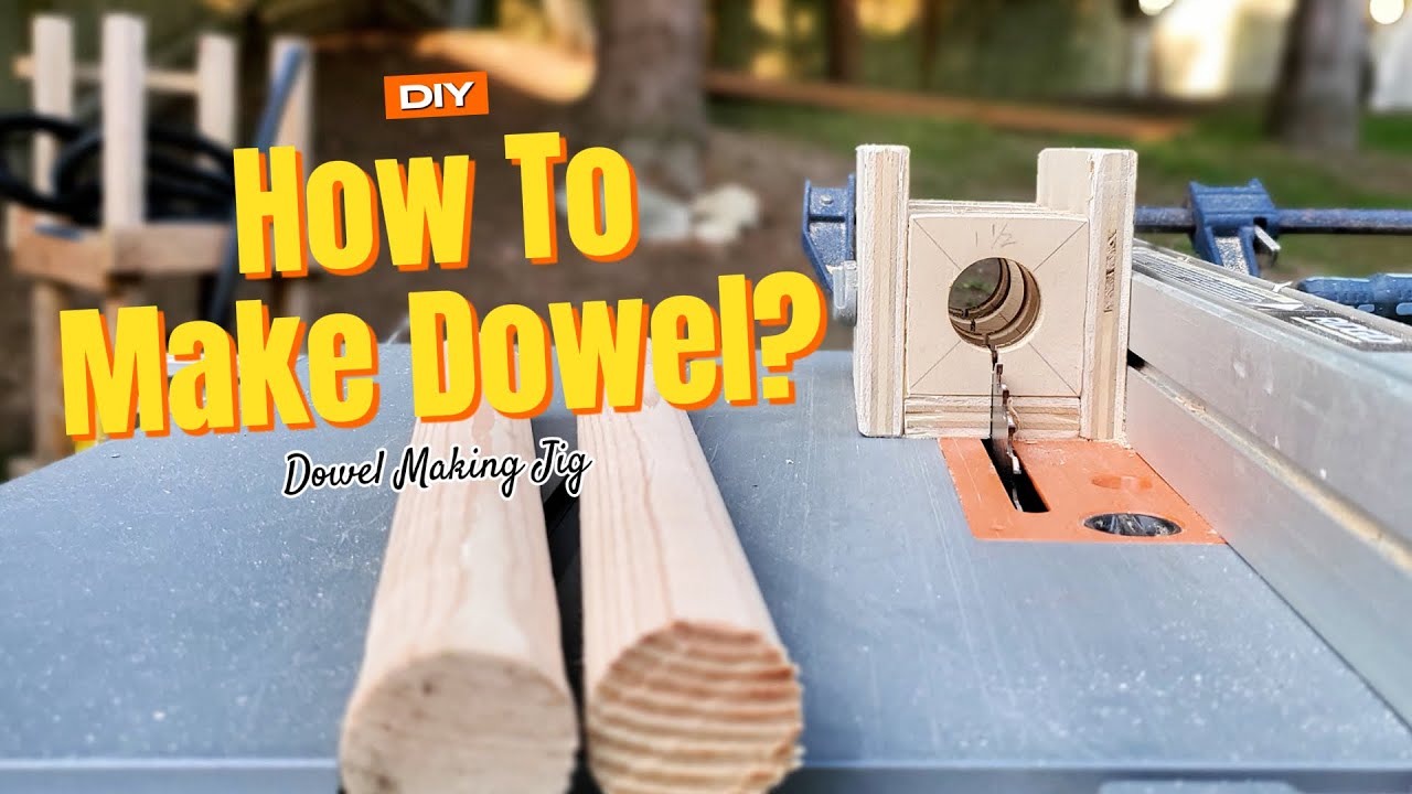 How To Make Dowel: Dowel Making Jig ( With Table Saw )