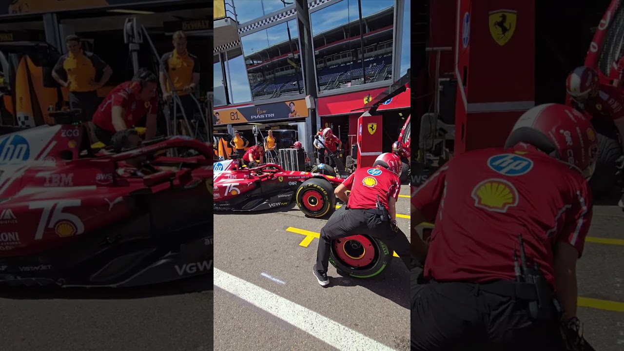 Ferrari SF-25 pitstop practice | Monaco Grand Prix 2025