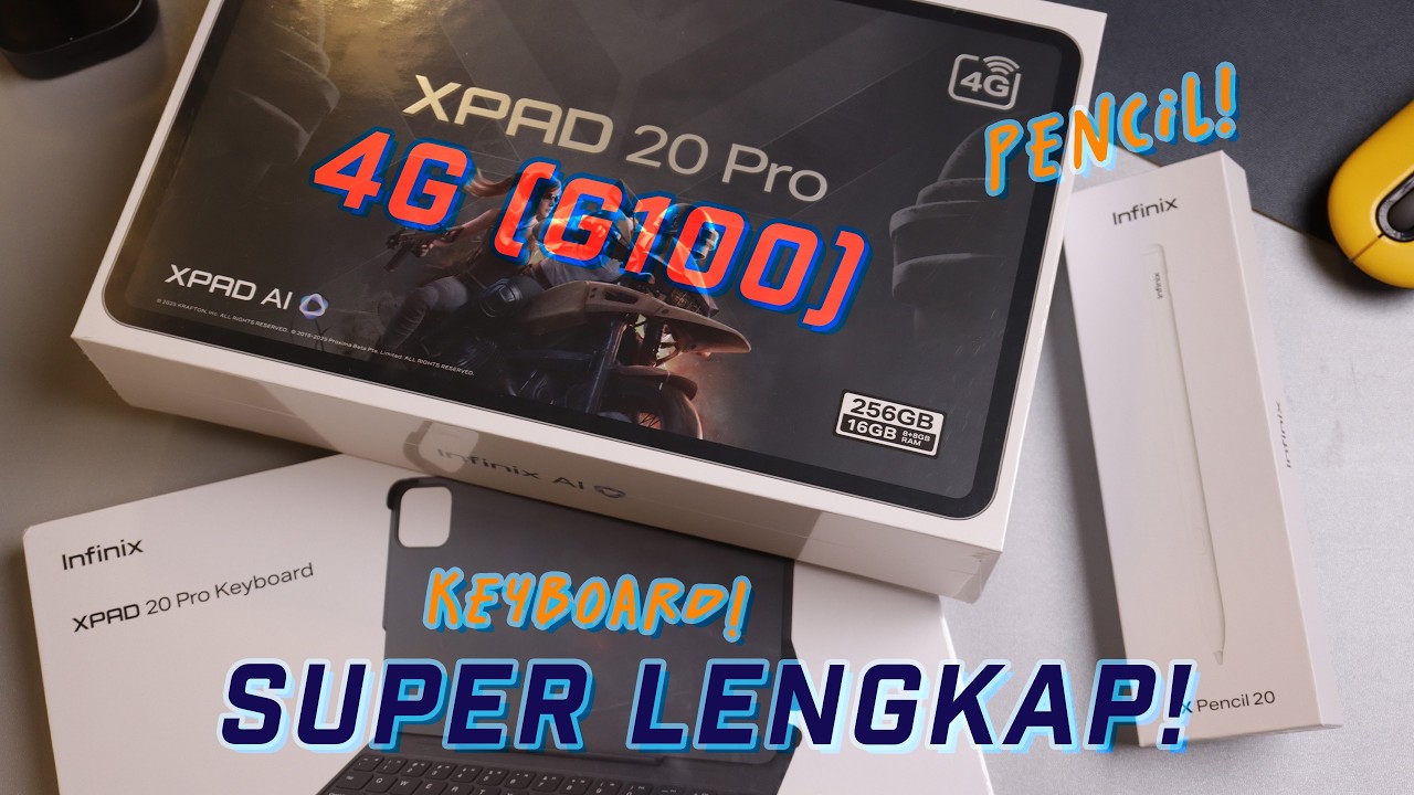 SUPER LENGKAP!!! Unboxing Infinix XPAD 20 Pro + Keyboard & Pencil