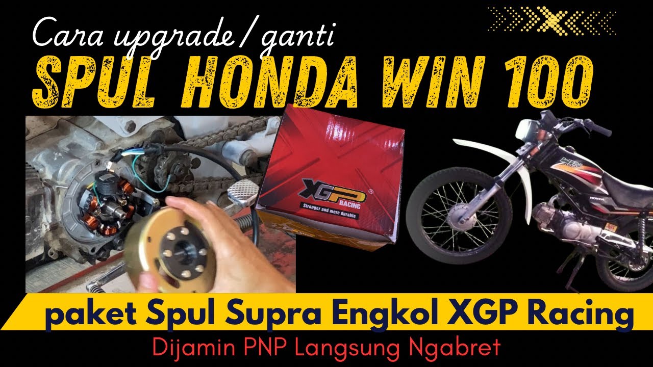 Upgrade spul win 100 menggunakan spul supra Xgp #hondawin100 #hondawin #honda #spul