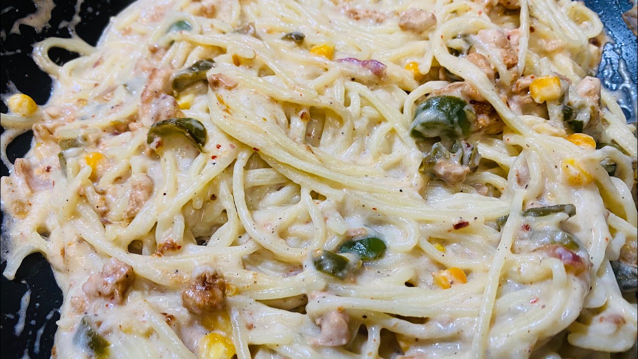 Creamy White Sauce Spaghetti || Ramazan Recipe