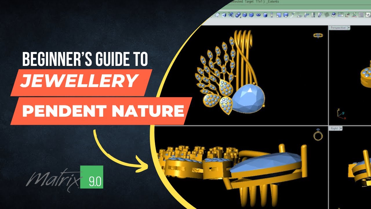 Pendent Nature , Jewellery Cad Design Tutorial | Jewellery Tips and Tricks