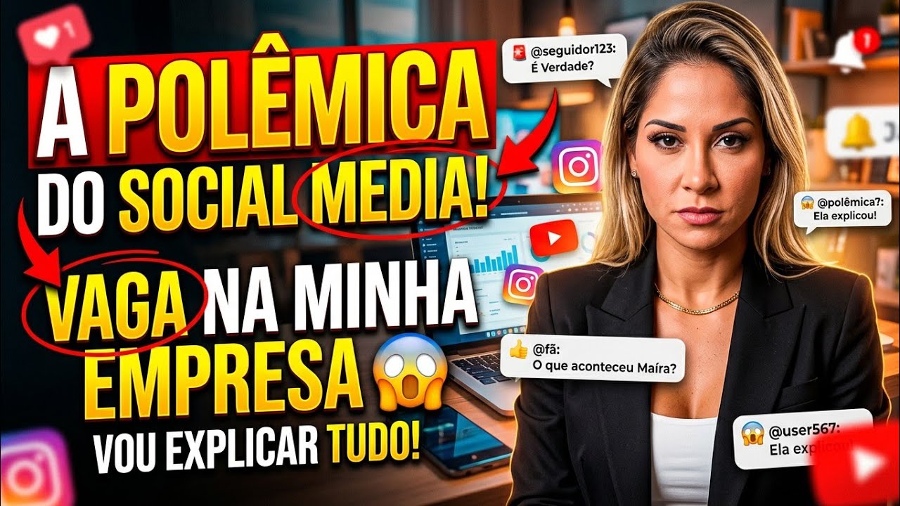 Sobre a POLEMICA vaga de SOCIAL MEDIA para a minha empresa ! #MairaCardi #SocialMedia #Vaga #Emprego