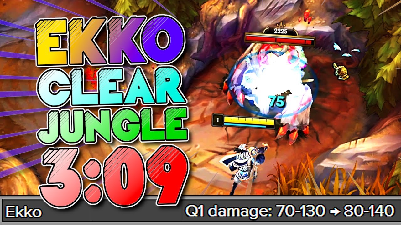New FASTEST Ekko Jungle Clear in 3:09 | Red Buff Start (2 smites)