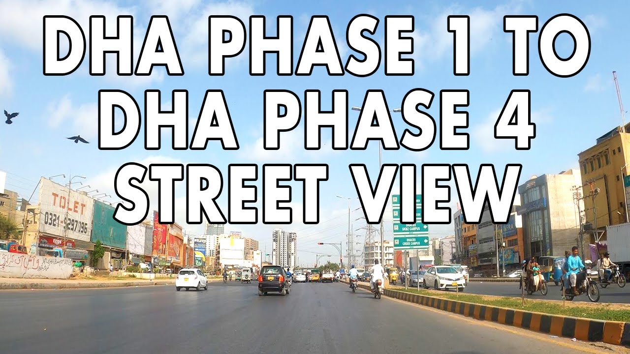 DHA PHASE 1 TO DHA PHASE 4 DRIVE KARACHI 2020 - Karachi City Street View-Defence Karachi Drive-4K HD