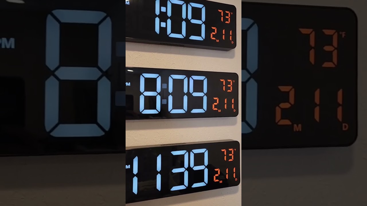 Ben's Product Review  - Digital Wall Clock Large Display, 16.2 Inch with Remote Control (Orange)