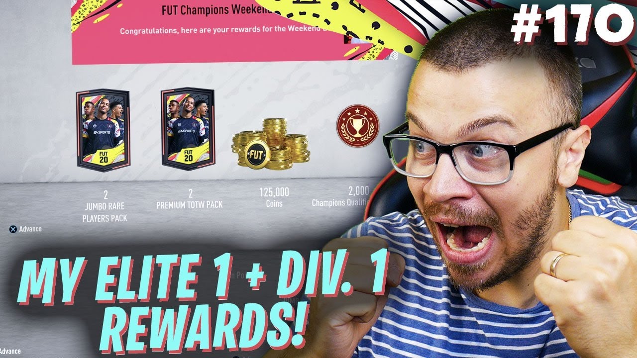 FIFA 20 MY ELITE 1 FUT CHAMPIONS AND DIVISION 1 REWARDS in ULTIMATE TEAM! WE PACK AN INSANE WALKOUT!