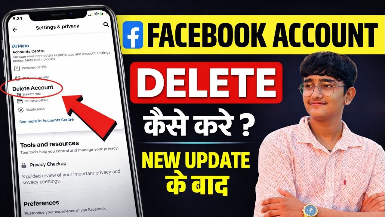 How to Delete Facebook Account Permanently | Facebook Account delete kaise kre 2026| Facebook delete