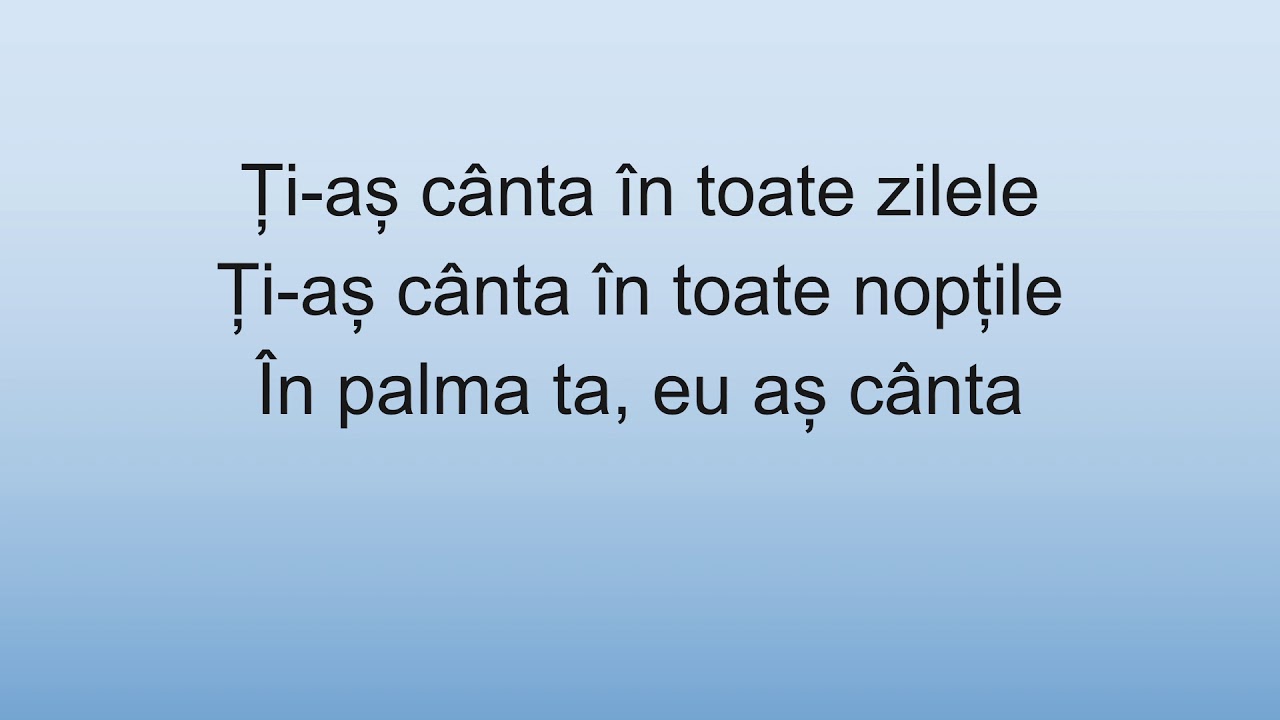 &Icirc;n Palma Ta - Ioana Ignat, Edward Sanda (versuri)