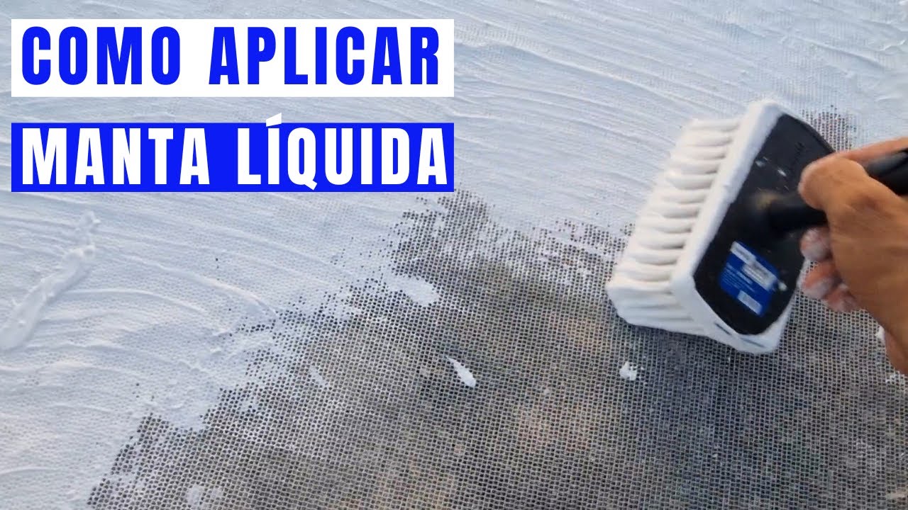 Como aplicar manta líquida na laje com tela de poliéster