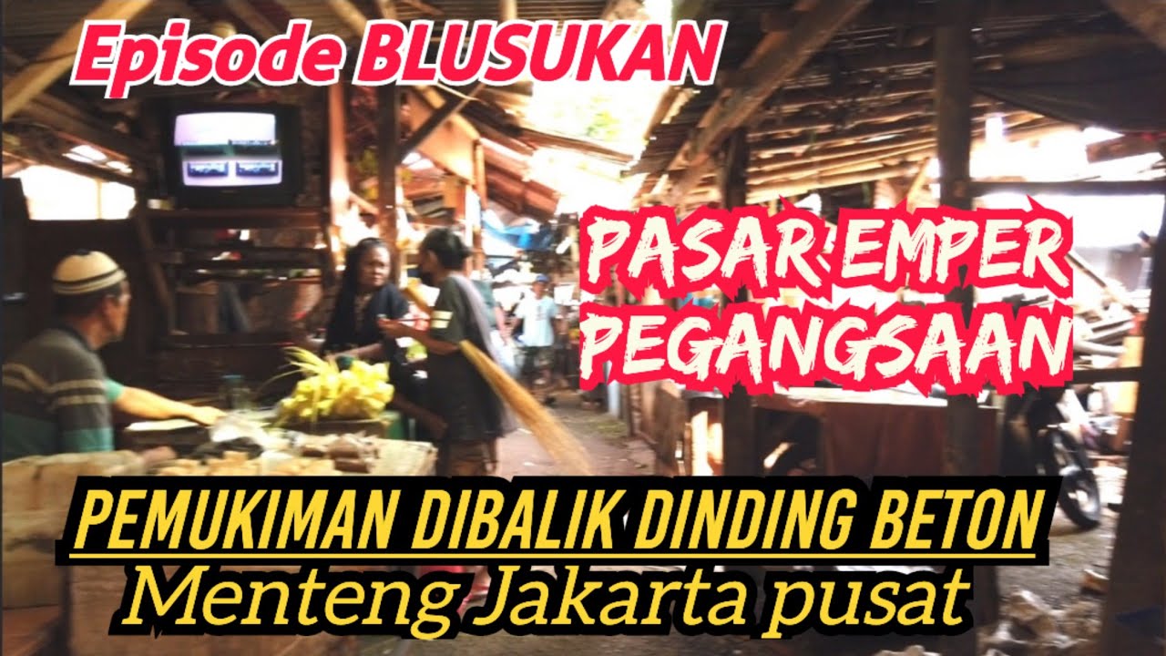 suasana pemukiman padat penduduk Pegangsaan menteng jakarta pusat