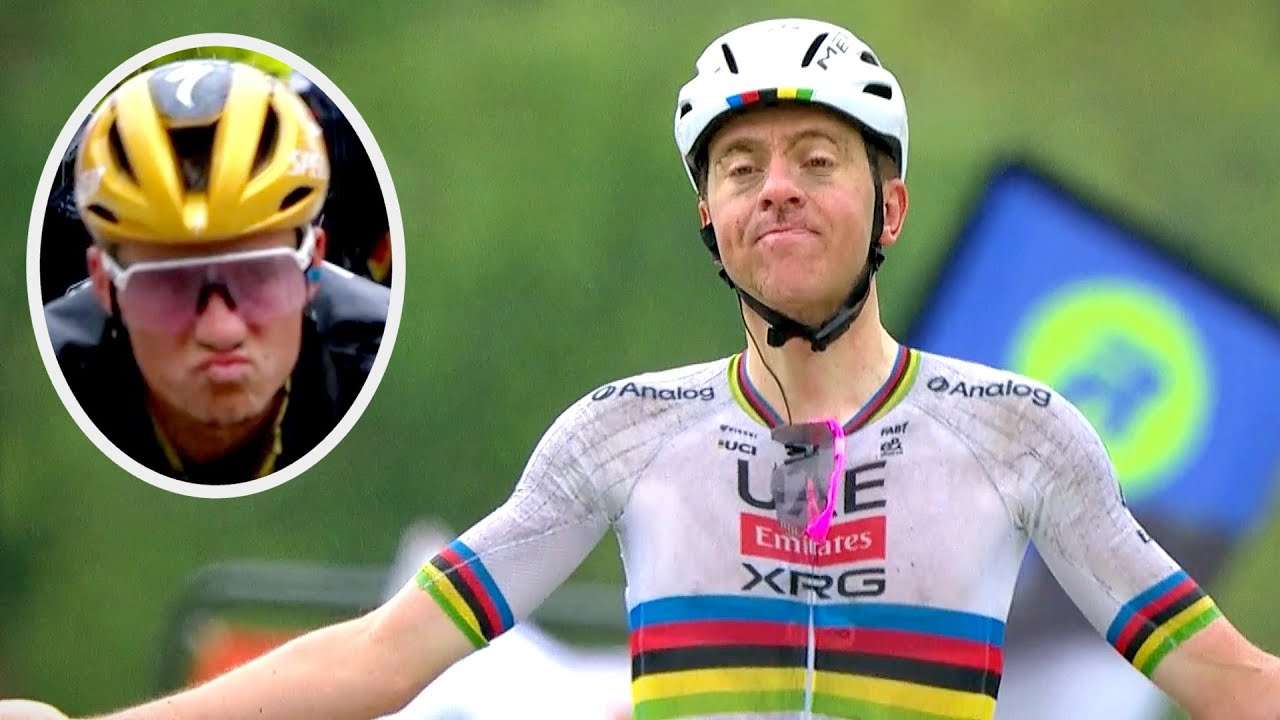 Tadej Pogacar NOSE BREATHING REVENGE on Remco Evenepoel | La Fleche Wallonne 2025