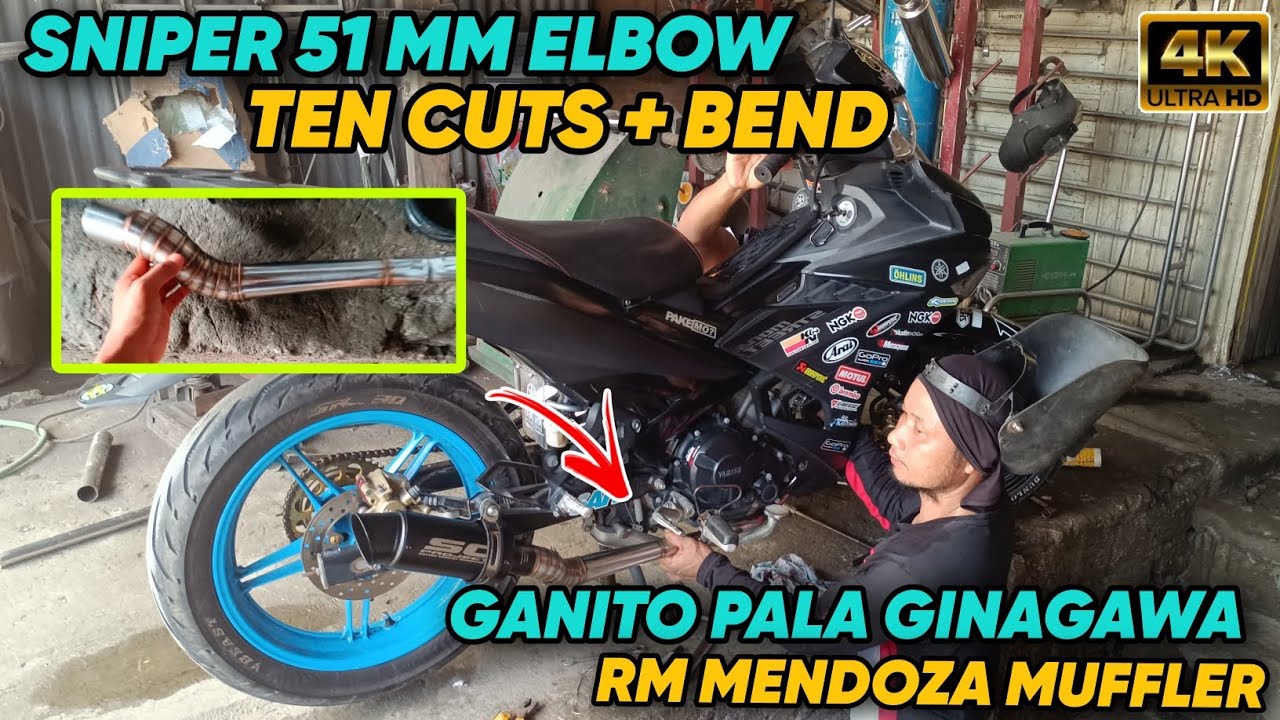 SNIPER 51MM BIG ELBOW with SC Project Made by RM MENDOZA MUFFLER 🔥