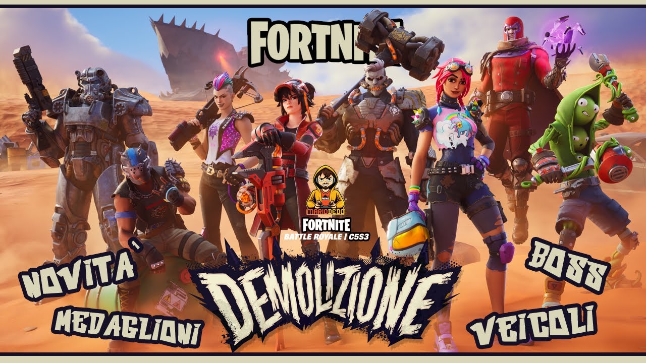 Fortnite C5S3 Demolizione - Boss, Medaglioni, Veicoli e Novità della Nuova Stagione Fortnite