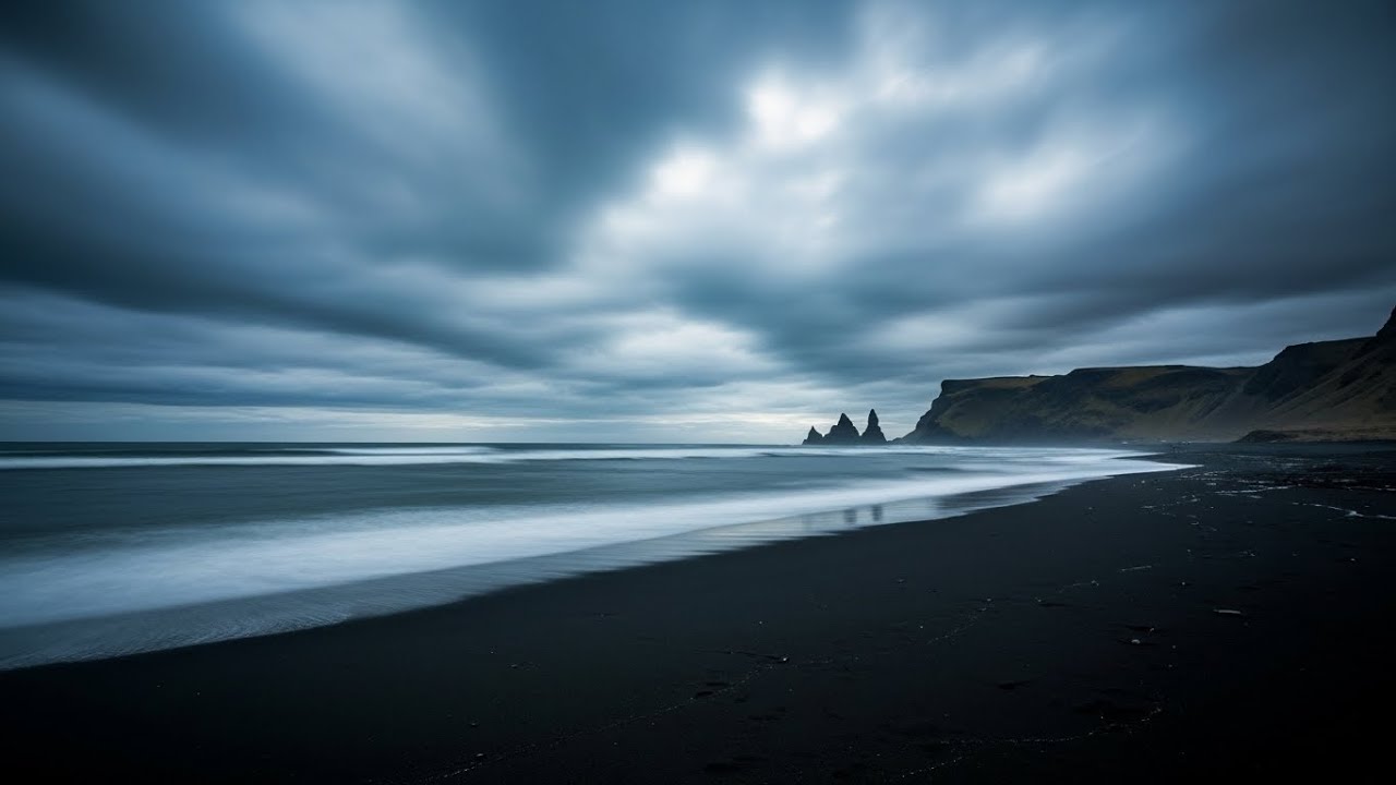 Peaceful Beach Night Ambience | Healing Sound for Peaceful Sleep and Healing with Calm Ocean Rhythm