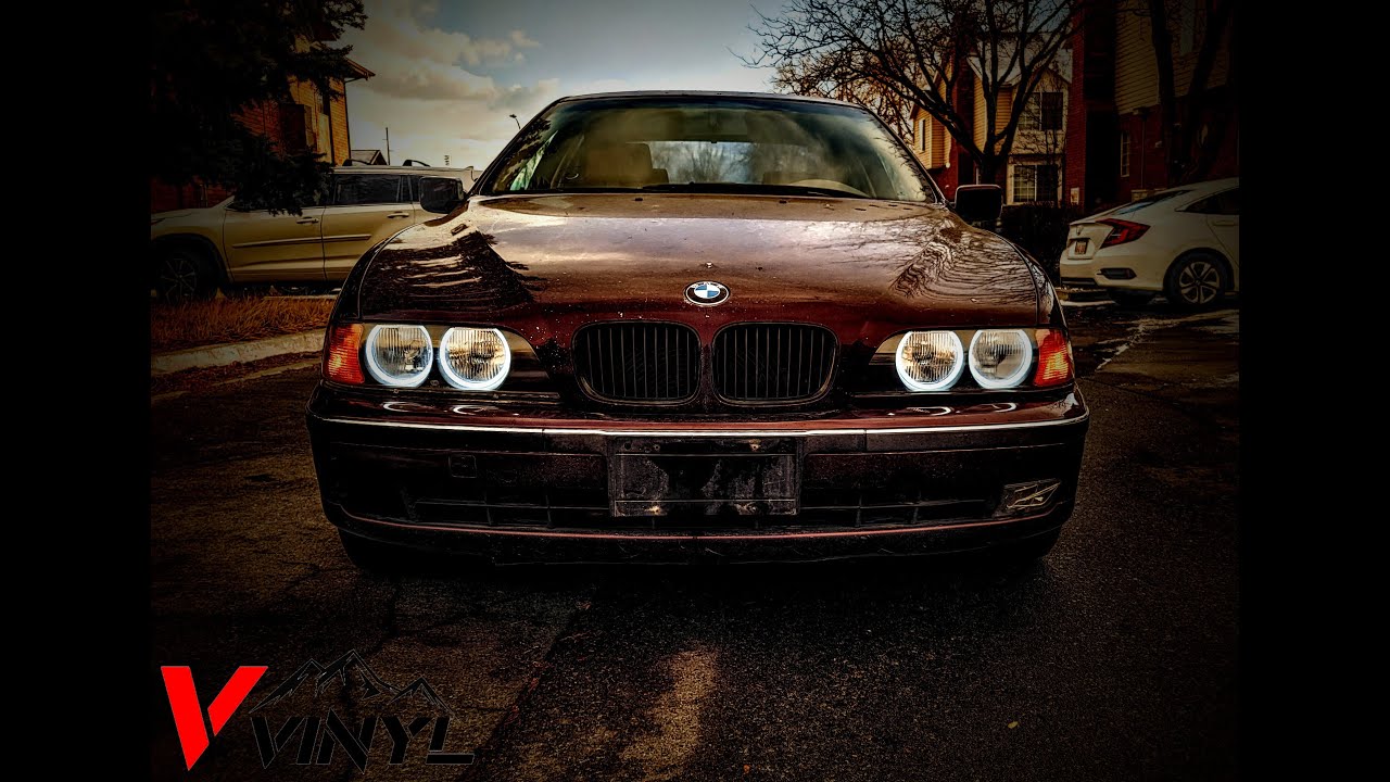 Installation: Detailed LED Halos, angel eyes install on a BMW 528i E39 DIY