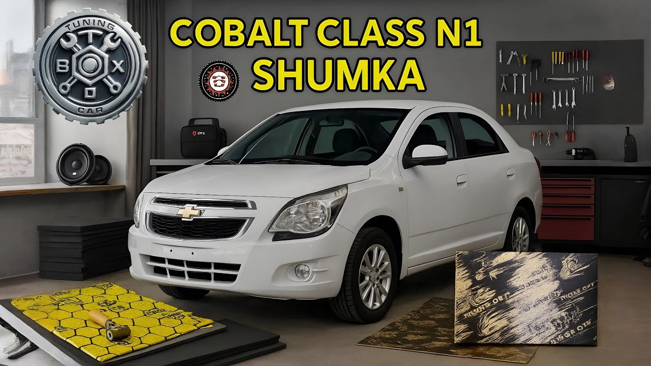 Chevrolet Cobalt – To‘liq shovqindan izolyatsiya va  | Полная шумоизоляция и BI-LED линзы