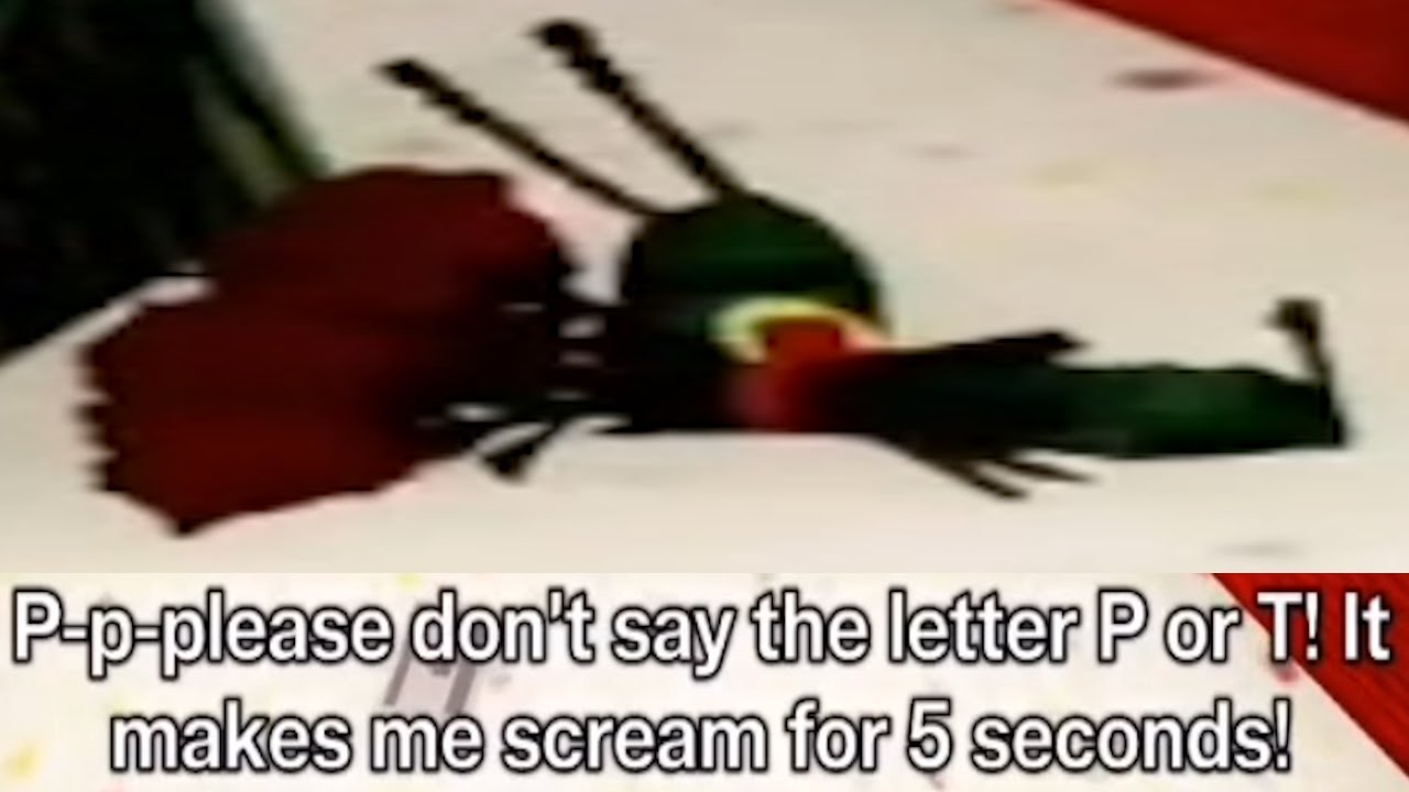 The letters P and T makes Plankton scream for 5 seconds! (AI Sponge Rehydrated Clip)